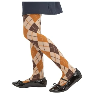 Image of Smiffys Tights, Evacuee Size 6 12, Girls Fancy Dress, Child Dress Up Accessories
