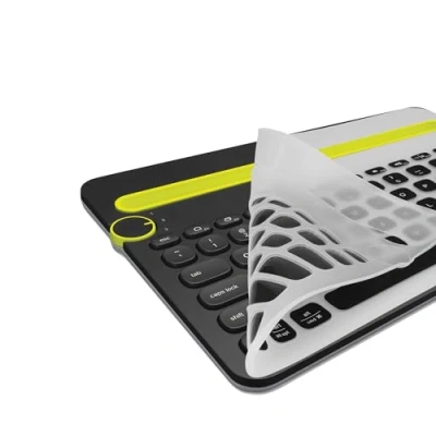 Image of kwmobile Keyboard Cover Compatible with Logitech K480 US English QWERTY Black