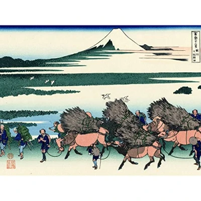 Image of Artery8 Hokusai 36 Views Fuji Ono Shinden Suruga Japan Art Print Canvas Premium Wall Decor Poster Mural