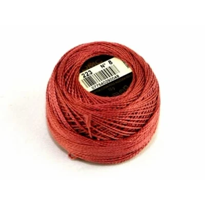 Image of DMC Cotton Perle Thread Size 8 223 per 10 Gram Ball