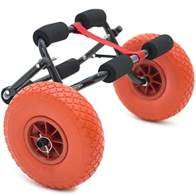 Image of Conwy Kayak Foldable Canoe Cart Trolley 100kg Load Puncture Proof Tyres SUP Windsurf K3