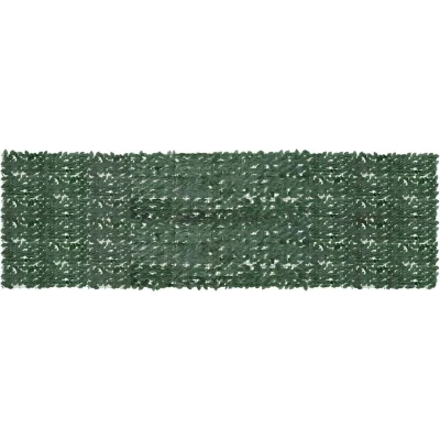Image of vidaXL Balcony Screen with Dark Green Leaves 500x150 cm