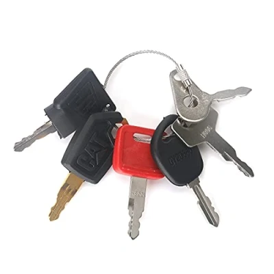 Image of GAOHOU 6PCS Master Key Excavator Dumper Plant Ignition Set Compatible for BOMAG JCB CAT LUCAS HITACHI TAKEUCHI JOHN DEERE Agricultural Construction Machinery