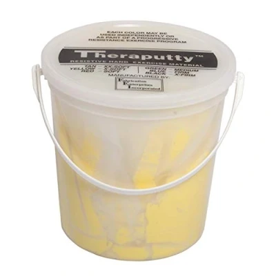 Image of CanDo TheraPutty Antimicrobial Therapeutic modelling clay 5 lb yellow (very light)