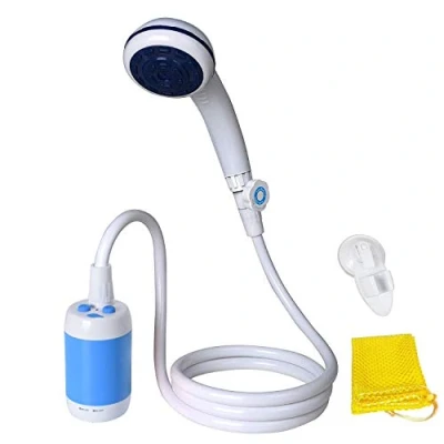 Image of Laserbeak Portable Shower Electric Camping for Home Or Outdoor Showering Car Washing Pet Bathing Vegetation Watering (Blue)