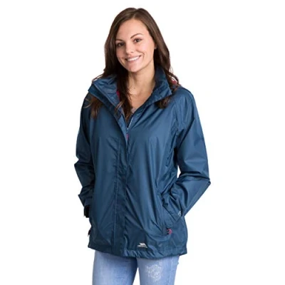 Image of Trespass Waterproof Lanna II Women&#039;s Outdoor Hooded Jacket available in Midnight Blue 2X Small