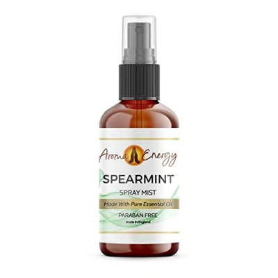 Image of Aroma Energy Spearmint Room Spray 100ml Pure Natural Essential Oil Fragrance Mist