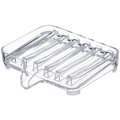 Image of YAMAZAKI Home Self Draining Tray Sink Counter Holder Acrylic Soap Dish, One Size