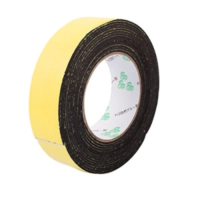 Image of sourcingmap 35mm x 2mm Single Sided Self Adhesive Shockproof Sponge Foam Tape 5M Length for Door Window