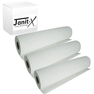 Image of 20&quot; White Hygiene Couch rolls/bed roll 40m x 12 rolls a box