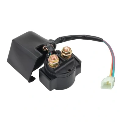 Image of GOOFIT 2 Pin Starter Solenoid Relay Replacement For 4 stroke 50cc 70cc 90cc 110cc 125cc horizontal engine Taotao Kazuma Sunl Roketa BMS Baja ATV Dirt Bike Pocket Go Kart
