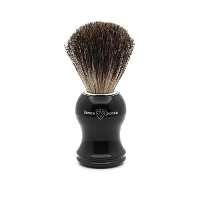 Image of Edwin Jagger 81P36 Classic Badger Shaving Brush for Cream or Soap Men (Black)