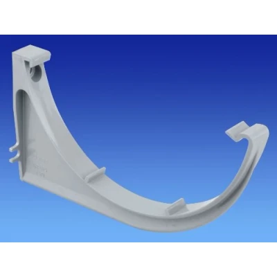 Image of OSMA Roofline Commercial 150mm Half Round Gutter Support Bracket Grey 6T619g