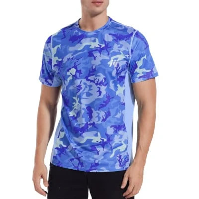 Image of MEETWEE Men’s Rash Guard, Short Sleeve Vest UPF 50+T Shirt UV Sun Protection Top for Running Surfing Sports