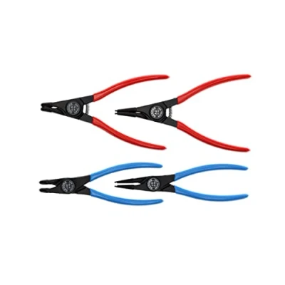 Image of GEDORE 4 pc. Circlip pliers set, Tool set for inner and outer circlips, Straight 90 angled, S 8000