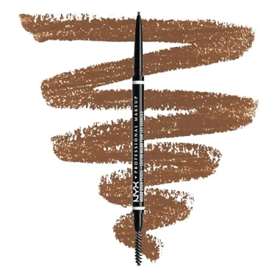 Image of NYX Professional Makeup Micro Brow Pencil, Dual Ended With Mechanical Pencil And Spoolie Brush, Vegan Formula, Shade: Auburn