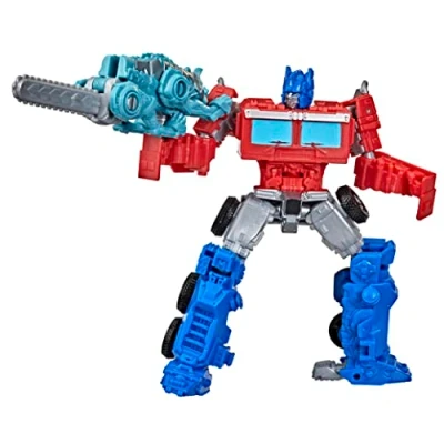 Image of Transformers: Rise of the Beasts Film Beast Alliance Weaponizers 2 Pack Optimus Prime Toy, 6 and Up, 12.5 cm
