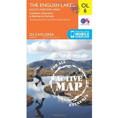 Image of OS Explorer ACTIVE OL6 The English Lakes South Western area: OL 06 (OS Map Active)