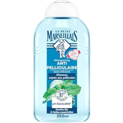 Image of Le Petit Marseillais 2 in 1 Shampoo Anti Dandruff Mint Organic and Essential Oils 250ml