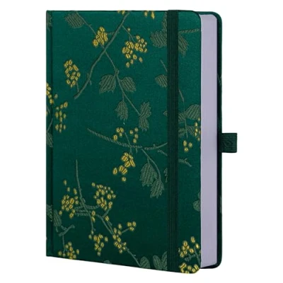 Image of TIEFOSSI Classic College Ruled Writing Notebook for Women Men, 316 Numbered Pages Diary 100 GSM, A5 Hardcover with Pocket, Journals 8.4 x 5.8 In