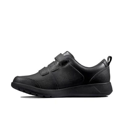 Image of Clarks Boy&#039;s Scape Sky Y Sneakers, Black, 7 UK Wide