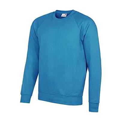 Image of AWDis Men&#039;s Academy Raglan Sweatshirt, Blue (Academy Sapphire), X Small