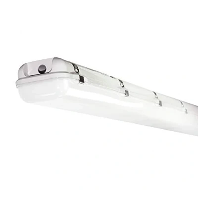 Image of Luceco Industrial Twin LED Eco Climate Array Lighting, 2 Feet, 19 Watts, Standard Driver, Grey/White