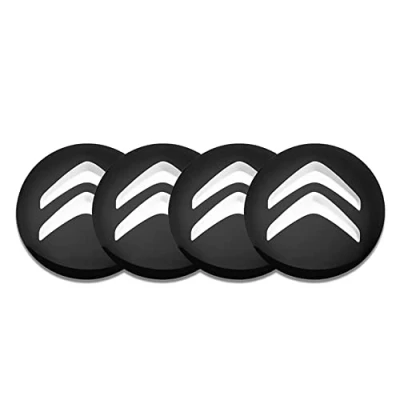 Image of 4 PCS Hub Centre Caps for Citroen C4 Grand Picasso Sedan C3 C5 Berlingo Jumper 56MM, Rim Wheel Covers Tires Rims Retrofit Exterior Trim Accessories Sticker