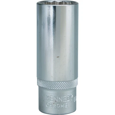 Image of Kennedy 11/16&quot; A/F Deep Socket 3/8&quot; Square Drive