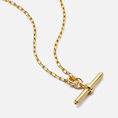Image of Daisy London Amulet T Bar 18k Gold Plated Necklace