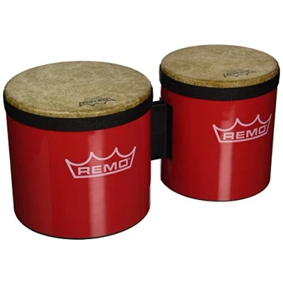 Image of REMO Bongo Set inch red