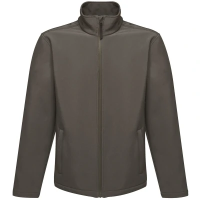 Image of Regatta Reid Mens Softshell Wind Resistant Water Repellent Jacket Grey Size X Small