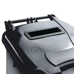 Image of Confidential Waste Wheelie Bin 120 Litre Grey
