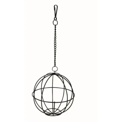Image of Trixie Food Ball, 12 cm Metal, Powder Coated, Provides Mental Stimulation for Birds