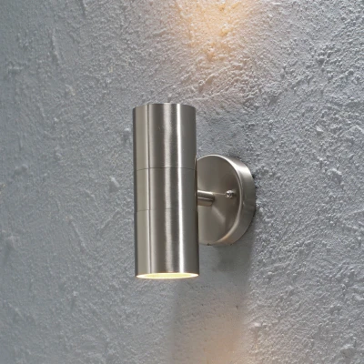 Image of Modena Outdoor Modern Up Down Light Stainless Steel, IP44