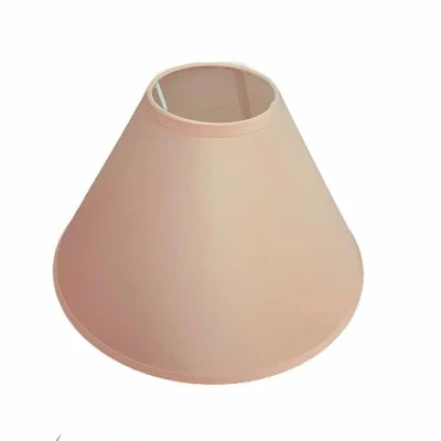 Image of 12&quot; Cotton Textured Fabric Coolie Ceiling Light Shade &amp; Table Lampshade (Peach)