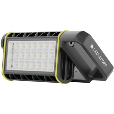 Image of Ledlenser AF4R Work Area Rechargeable Floodlight, Super Bright 2000LM Portable &amp; Plug in Light, Magnetic, IP67 Outdoor Waterproof, Up to 20H Battery, USB C, LED Lamp for Workshop Garage Mechanic