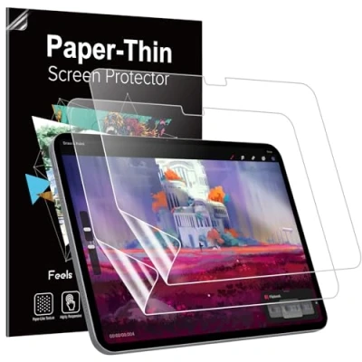 Image of MoKo 2 Pack Paper Screen Protector for NEW iPad Pro 13 Inch 7th Generation (M4, 2024), Write and Draw Like on Anti Glare Matte PET Film, Scratch, Compatible with Apple Pencil,