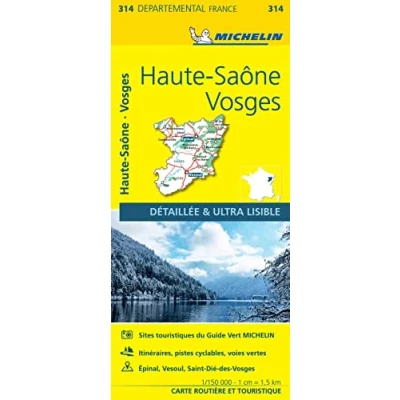 Image of Haute Saône Vosges Michelin Local Map 314: