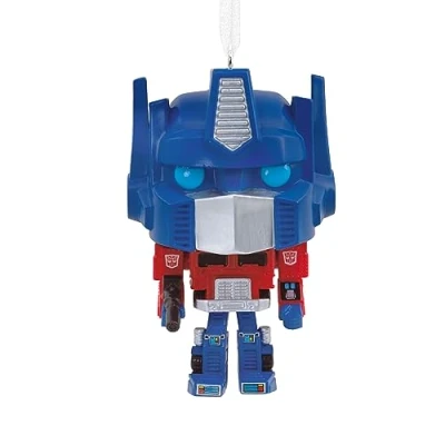 Image of Hallmark Funko Pop Christmas Ornament Transformers Optimus Prime Design