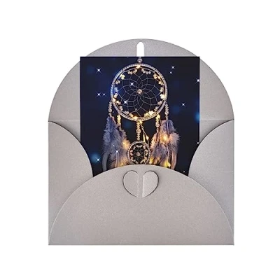 Image of Dream Catcher Greeting Cards, Unique Envelopes for DIY Cards Wedding Birthday Invitations