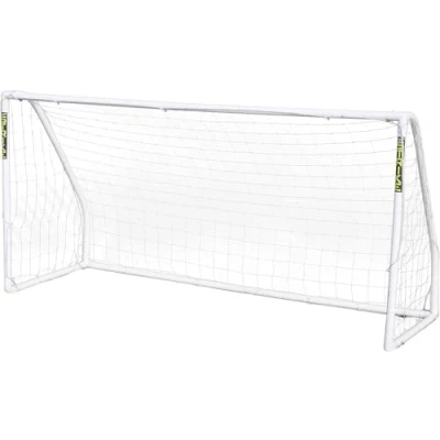 Image of JSH Football Goal All Weather UPVC Goals Kids Garden Target Net Posts Easy Assemble Perfect for Training, Practice &amp; Play 8ft x 4ft, 6ft or 12ft (8ft 4ft)