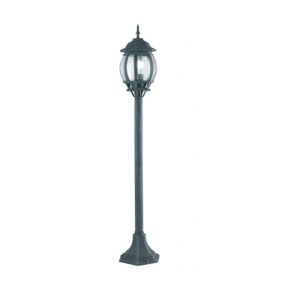 Image of SANTIAGO Outdoor 110cm Bollard Black, Green, IP44 110.7x15.5cm