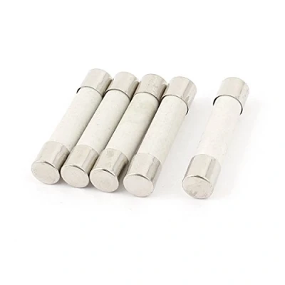 Image of Sourcingmap 5 Pcs AC 500V 0.5A 6x30mm Fast Blow Cylindrical Ceramic Tube Fuses
