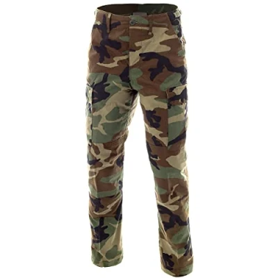 Image of MFH BDU Combat Trousers Ripstop Woodland Size L