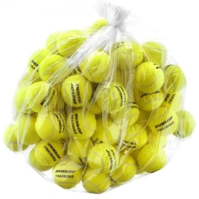 Image of Dunlop Tennis Ball Training Yellow 60 Polybag for Coaching and Sessions