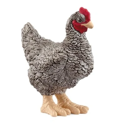 Image of schleich 13997 Plymouth Rock Chicken, from 3 years FARM WORLD Figurine, 6 x cm