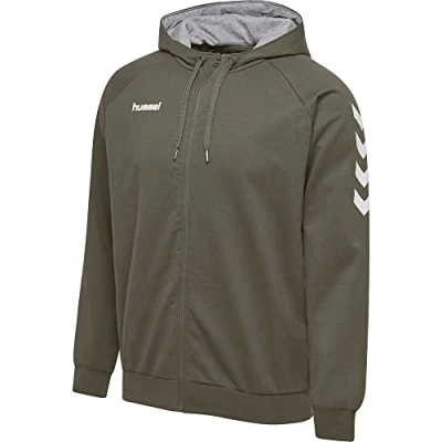 Image of hummel Unisex Children&#039;s Hmlgo Kids Cotton Zip Hoodie Hooded Jacket