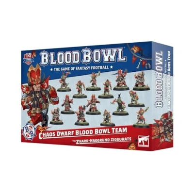 Image of Games Workshop Warhammer Blood Bowl: Chaos Dwarf Team The Zharr Naggrund Ziggurats