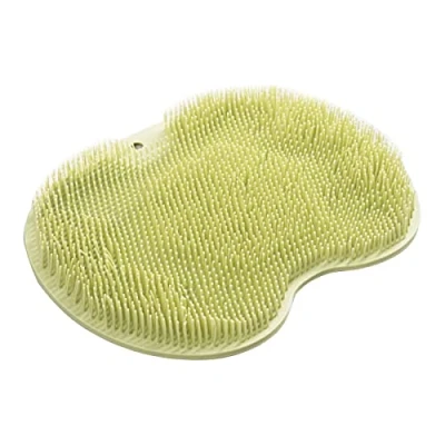 Image of OAJABBGE Shower Foot Scrubber With Suction Cups Feet Cleans Exfoliates Improves Circulation Soothes Tired Achy